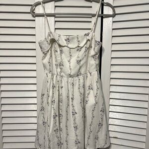 Trixxi White and Purple Floral Dress